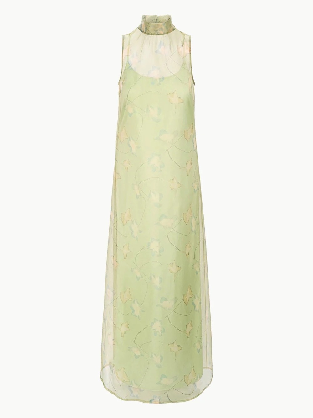 STAUD ALBEE DRESS IN BOTANICAL MOSS - Picture 6 of 7